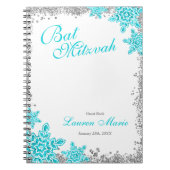 Bat Mitzvah Glam Winter Wonderland Guest Book Notitieboek (Voorkant)