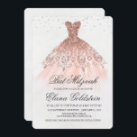 Bat Mitzvah Glitter Dress Diamond Uitnodiging<br><div class="desc">Bat Mitzvah Glitter Jurk Gown Diamond Uitnodiging</div>