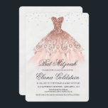 Bat Mitzvah Glitter Dress Diamond Uitnodiging<br><div class="desc">Bat Mitzvah Glitter Jurk Gown Diamond Uitnodiging</div>