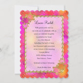 Bat Mitzvah "Gold" Lijst Design 6 Kaart (Voorkant)