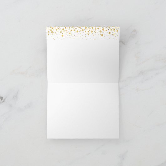 Bat Mitzvah Gold Script Paarse aangepaste naam Ral Bedankkaart (Binnen)