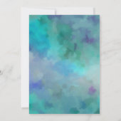 Bat Mitzvah Gold Star Abstract Design Blauw Kaart (Achterkant)