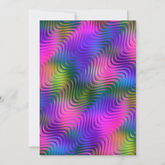 Bat Mitzvah Gold Star Abstract Kleurrijk Kaart (Achterkant)