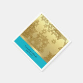 Bat Mitzvah Gold Star van David met elke kleur Servetten (Hoek)