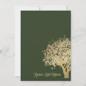 Bat Mitzvah Golden Star van David Invitation Kaart (Achterkant)