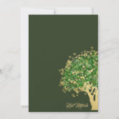 Bat Mitzvah Golden Star van David Invitation Kaart (Achterkant)