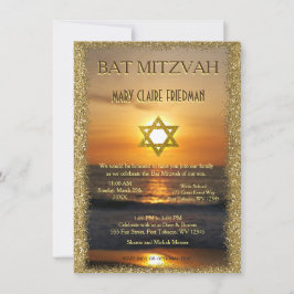 Bat Mitzvah | Golden Sun en Sand Kaart