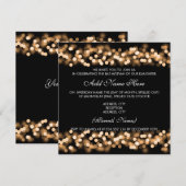 Bat Mitzvah Goud Hollywood Glamour Kaart (Voorkant / Achterkant)