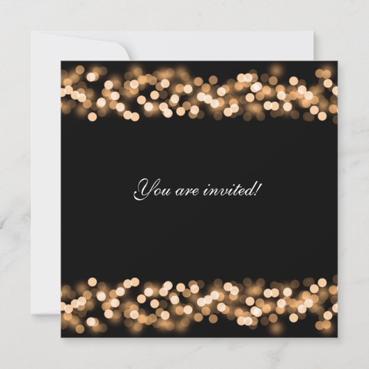 Bat Mitzvah Goud Hollywood Glamour Kaart (Achterkant)