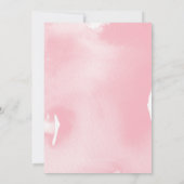 BAT MITZVAH gouden ster bleek roze waterverf uitno Kaart (Achterkant)