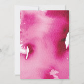 BAT MITZVAH gouden ster roze waterverf uit te nodi Kaart (Achterkant)