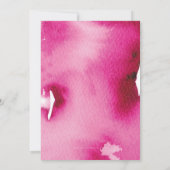 BAT MITZVAH gouden ster smart roze waterverf uitno Kaart (Achterkant)