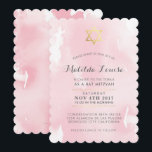 BAT MITZVAH gouden stijlvolle roze waterverf uitno Kaart<br><div class="desc">door kat massard >>> kat@simplysweetPAPERIE.com <<< *** OPMERKING - HET GLANZENDE GOUDFOLIE EFFECT IS EEN GEDRUKT AFBEELDING *** - - - - - - - - - - - - - - - - - - - - - - - - - - - - - - - - -...</div>