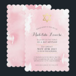BAT MITZVAH gouden stijlvolle roze waterverf uitno Kaart<br><div class="desc">door kat massard >>> kat@simplysweetPAPERIE.com <<< *** OPMERKING - HET GLANZENDE GOUDFOLIE EFFECT IS EEN GEDRUKT AFBEELDING *** - - - - - - - - - - - - - - - - - - - - - - - - - - - - - - - - -...</div>