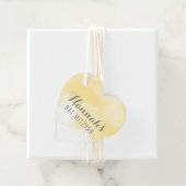 BAT MITZVAh gunsttag moderne gele waterverf Bedankjes Labels (In situ)