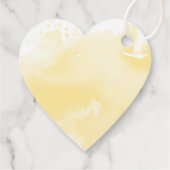 BAT MITZVAh gunsttag moderne gele waterverf Bedankjes Labels (Achterkant)