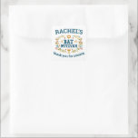 BAT MITZVAH Handgetekende bloemenjoods  Vierkante Sticker<br><div class="desc">Hand getekende tekst en bloemen door mij voor u. Geweldig voor een bat mitswa. Klik op "personaliseren" om de tekst te bewerken, het lettertype en de kleuren te wijzigen. Voor meer design en kleuren check mijn shop! Of laat het me weten als je iets op maat wilt. Vraag of je...</div>