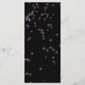 Bat Mitzvah Hot Pink Neon Thema Menu (Achterkant)