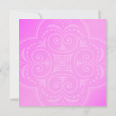 Bat Mitzvah Invitation Hadassah Floral Pink Paars Kaart (Achterkant)