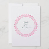 Bat Mitzvah Invitation Sabrina Orli Hebrew Kaart (Achterkant)