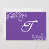 Bat Mitzvah Invitation Talia 216 Colour Choices Kaart (Achterkant)