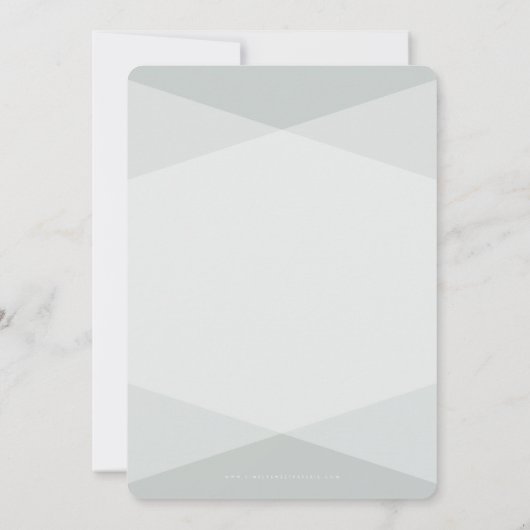 BAT MITZVAH INVITE eenvoudige moderne hoeken roze Kaart (Achterkant)