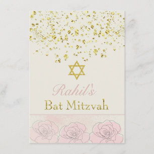 Bat MItzvah Invite Kaart