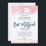 BAT MITZVAH INVITE met de hand geletterde roze wat Kaart<br><div class="desc">door kat massard >>> kat@simplysweetPAPERIE.com <<<< Een super cool & modern uitnodigingsontwerp voor de BAT MITZVAH TIP van uw dochter:: 1. Als u afbeeldingen en lettertypen wilt wijzigen/verplaatsen en meer tekst wilt toevoegen, klikt u op de knop "Aanpassen". KAT@SIMPLYSWEETPAPERIE.COM - - - - - - - - - - -...</div>