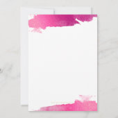 BAT MITZVAH INVITE modern verguld goud roze zwart Kaart (Achterkant)