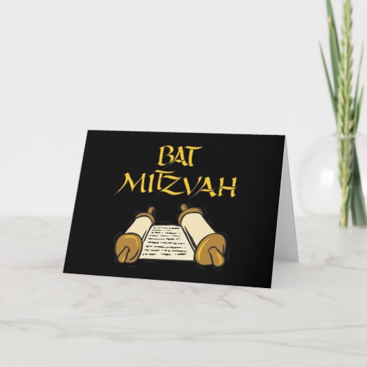 Bat Mitzvah Kaart (Voorkant)