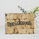 Bat Mitzvah Kaart (Staand voorkant)