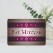 Bat Mitzvah Kaart (Staand voorkant)