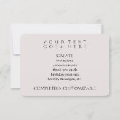 Bat Mitzvah Kaart (Achterkant)