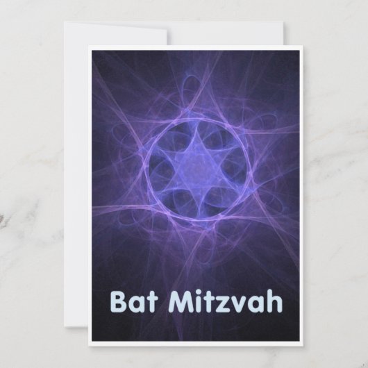 Bat Mitzvah Kaart (Voorkant)