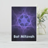Bat Mitzvah Kaart (Staand voorkant)