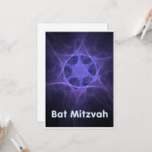 Bat Mitzvah Kaart (Voorkant / Achterkant in situ)
