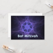 Bat Mitzvah Kaart (Voorkant / Achterkant in situ)