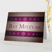 Bat Mitzvah Kaart (Gele Bloem)