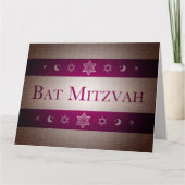 Bat Mitzvah Kaart (Voorkant)