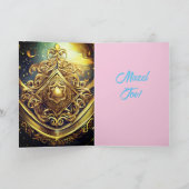 Bat Mitzvah Kaart 5" x 7" Gevouwen Wenskaart (Binnen)