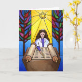 Bat Mitzvah-kaart Kaart (Gele Bloem)