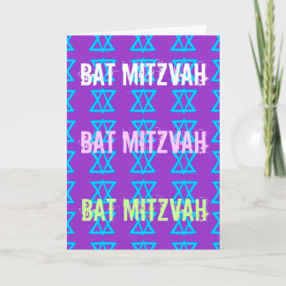 BAT MITZVAH-kaart Kaart