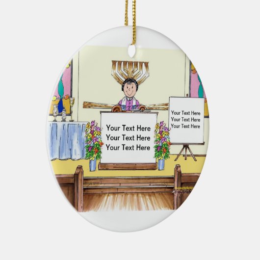 Bat Mitzvah Keramisch Ornament (Rechts)