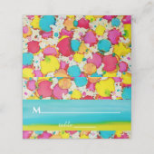 Bat Mitzvah kleurrijke plaatskaarten Plaatskaartje (Buitenkant ongevouwen)