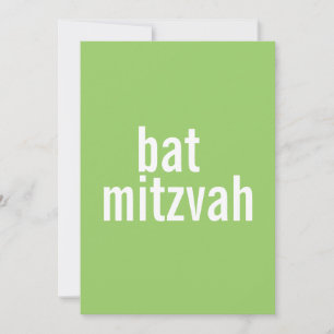 Bat Mitzvah kondigt aan {lichtgroen} Kaart