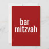 Bat Mitzvah koninklijke balie of bat Mitzvah {rood Kaart (Voorkant)