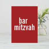 Bat Mitzvah koninklijke balie of bat Mitzvah {rood Kaart (Staand voorkant)