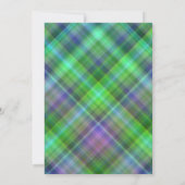 Bat Mitzvah Lagenlook Plaid Kaart (Achterkant)