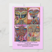 Bat Mitzvah - L'Chaim tot leven! Kaart (Achterkant)