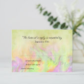 Bat Mitzvah Limegroene Tie-Dye-reactiekaart RSVP Kaartje (Staand voorkant)